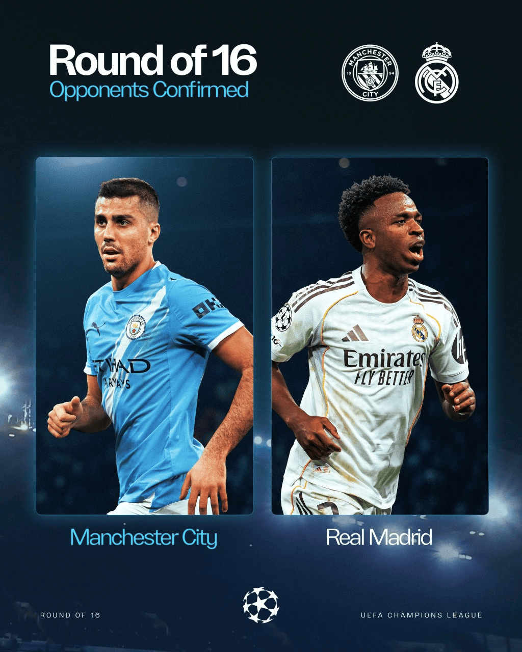 皇马曼城连续5年淘汰赛相遇，总监：每一场都像决赛